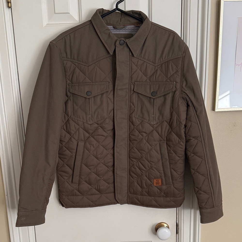 RedHead Men's Tan Quilted Shirt Jacket